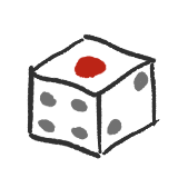 サイコロのアイコンです。